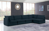 Mackenzie - Modular Sectional 5 Piece- Navy - Home Elegance USA