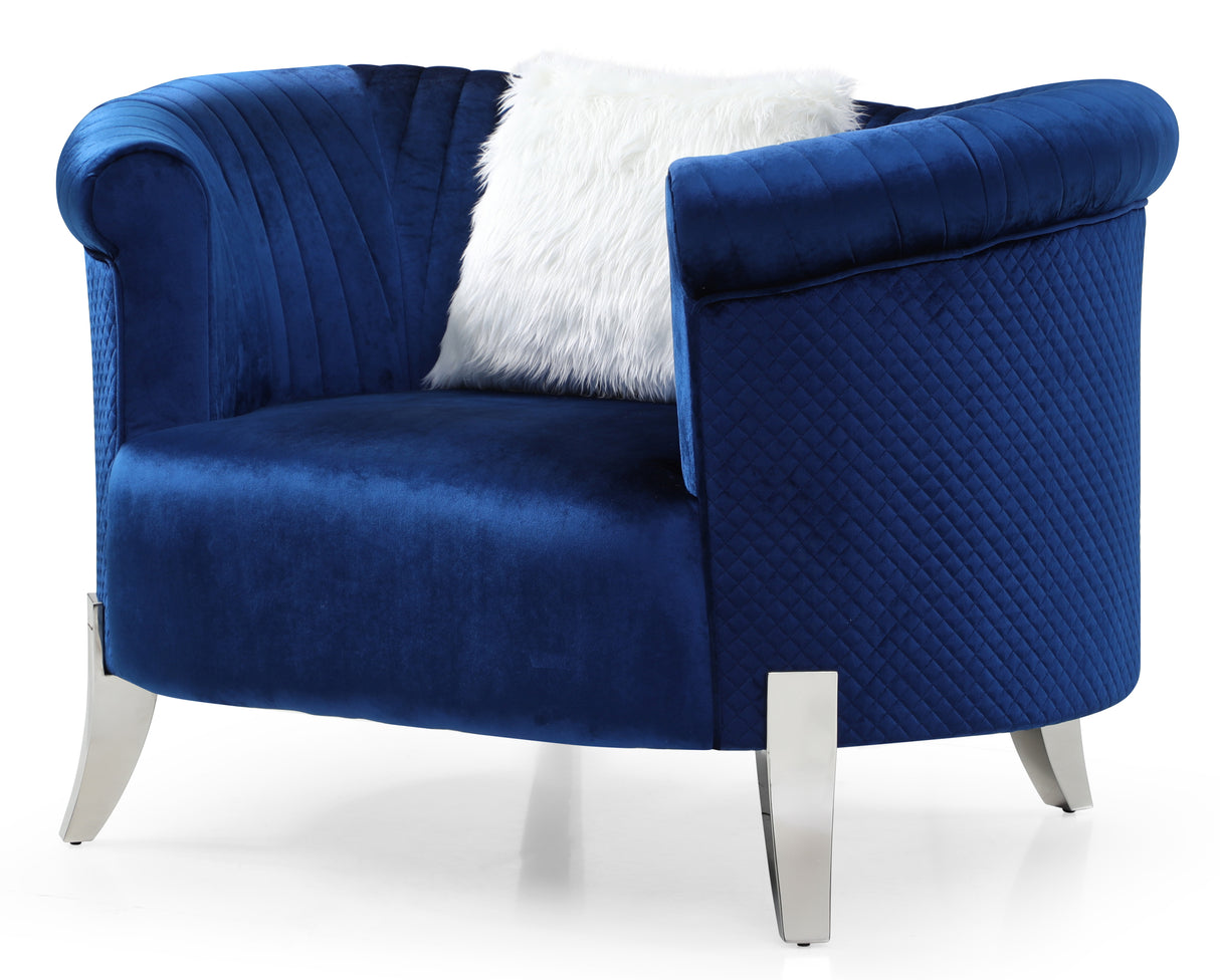 Glory Furniture Vine G0611A-C Chair , Blue - Home Elegance USA