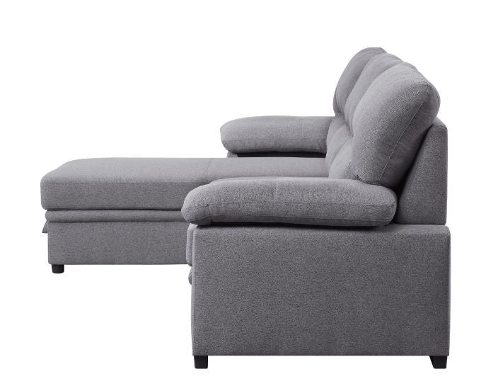 Nazli - Sectional Sofa - Gray Fabric - Home Elegance USA