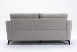 Callie Light Gray Velvet Fabric Sofa | Home Elegance USA