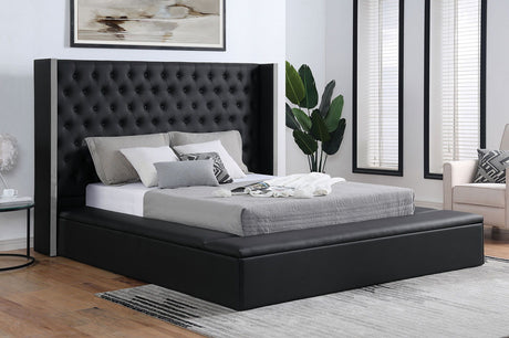 Eudora - Eastern King Bed - Black - Home Elegance USA