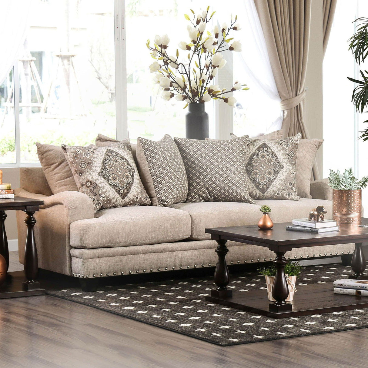 Jaylinn - Sofa & Loveseat - Light Brown - Home Elegance USA