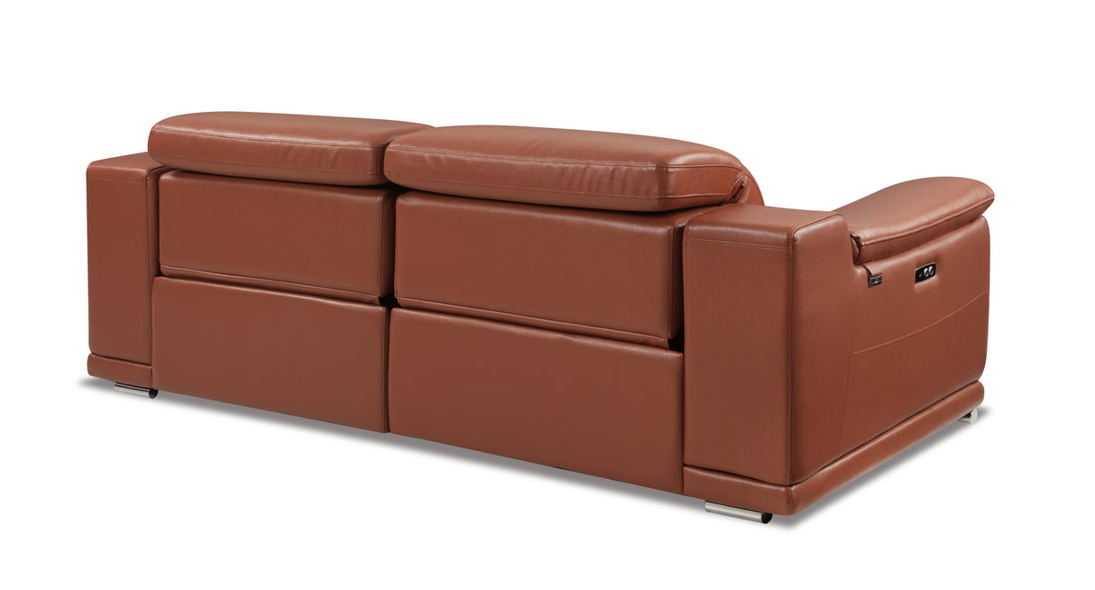 Global United Genuine Italian Leather Power Reclining Sofa