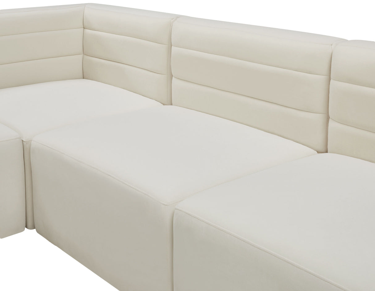 Quincy - Modular Sectional 5 Piece - Cream - Home Elegance USA