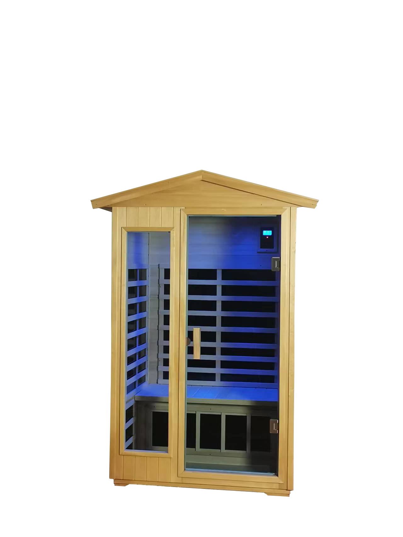 Two  Person Outdoor Basswood Far Infrared Sauna Room