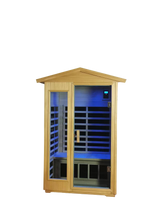 Two  Person Outdoor Basswood Far Infrared Sauna Room