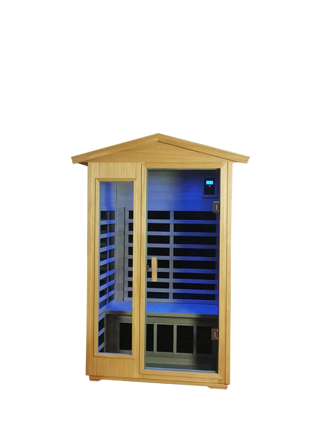 Two  Person Outdoor Basswood Far Infrared Sauna Room