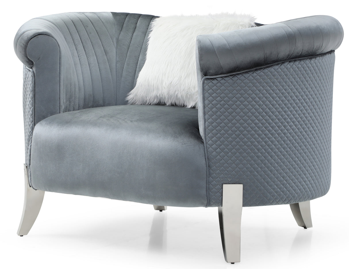 Glory Furniture Vine G0612A-C Chair ,  Gray - Home Elegance USA