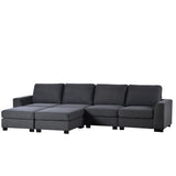 3 Pieces U shaped Sofa with Removable Ottomans | Home Elegance USA