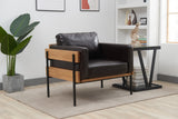 Living room PU leather leisure sofa chair high quality soft and comfortable leisure armchair - Home Elegance USA