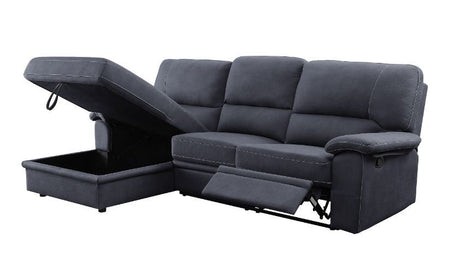 Trifora - Sectional Sofa - Dark Gray Fabric - Home Elegance USA