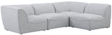 Miramar - Modular Sectional 4 Piece - Gray - Home Elegance USA