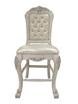 ACME Dresden  Counter Height Chair (Set-2) in PU & Bone White Finish DN01704 - Home Elegance USA