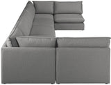 Mackenzie - Modular Sectional 7 Piece - Gray - Fabric - Home Elegance USA