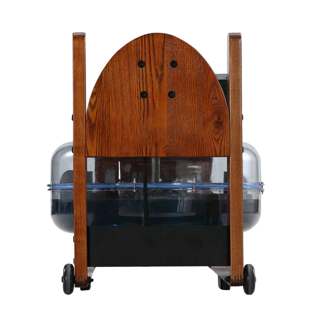 Water Rowing Machine, Wood Water Rower with LED Monitor Water Resistance Wooden Rower Machine for home Use Capacity