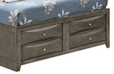 Glory Furniture Marilla G1505G-QSB3 Queen Storage Bed , Gray - Home Elegance USA