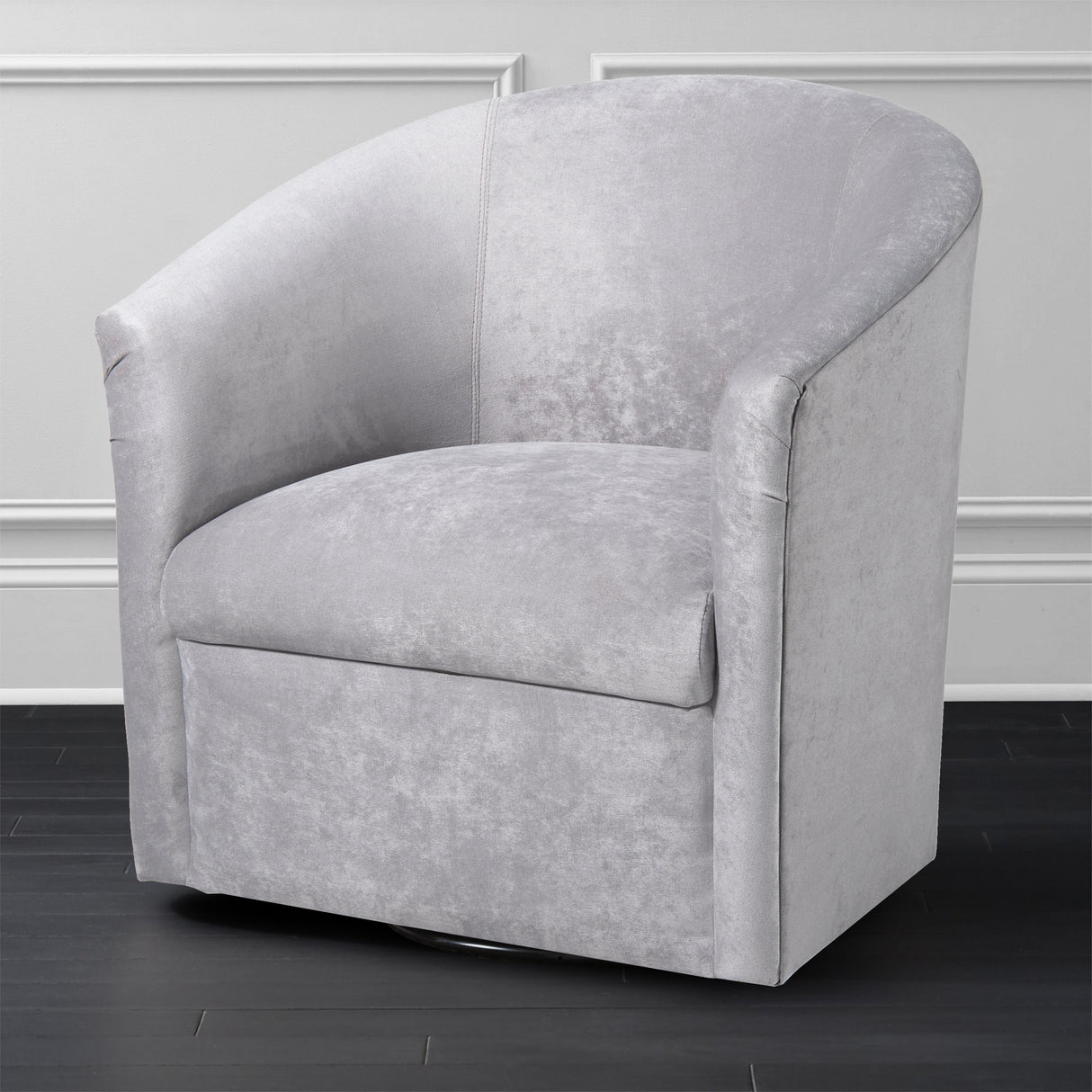 Eden Silver Swivel Chair - Home Elegance USA