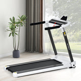 Portable Compact Treadmill;Electric Motorized  3.5HP;14KM/H;Medium Running Machine Motorised Gym 330lbs;Foldable for Home Gym Fitness Workout Jogging Walking;Bluetooth Speaker  APP FITIME