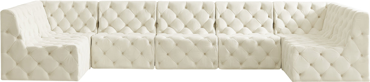 Tuft - Modular Sectional 7 Piece - Cream - Fabric - Home Elegance USA