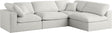 Plush - Cloud Modular Sectional 4 Piece - Cream