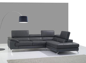 A973B Premium Leather Sectional In White - 179061-Wht | J&M