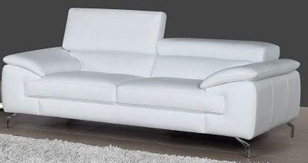 A973 White Italian Leather 2 Piece Sofa Set - 1790611 - Sl - 2Set | J&M | Home Elegance USA