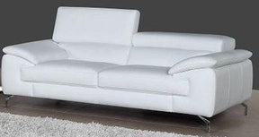 A973 White Italian Leather Loveseat - 1790611-L | J&M