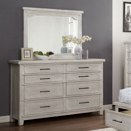 Shawnette - 4 Piece Queen Bedroom Set - Antique White - Home Elegance USA