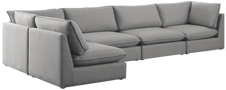 Mackenzie - Modular Sectional 5 Piece - Gray - Home Elegance USA