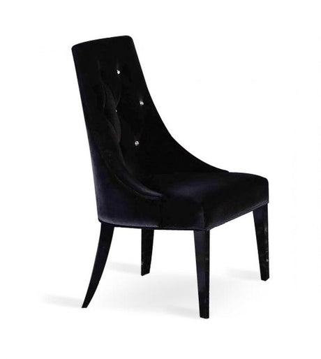 VIG Furniture - A&X Charlotte Black Velour Dining Chair (Set of 2) - VGUNAA031