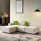 Modular Sectional Fabric Sofa (Beige) - Home Elegance USA