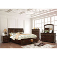 Castor - 4 Piece Queen Bedroom Set - Brown Cherry