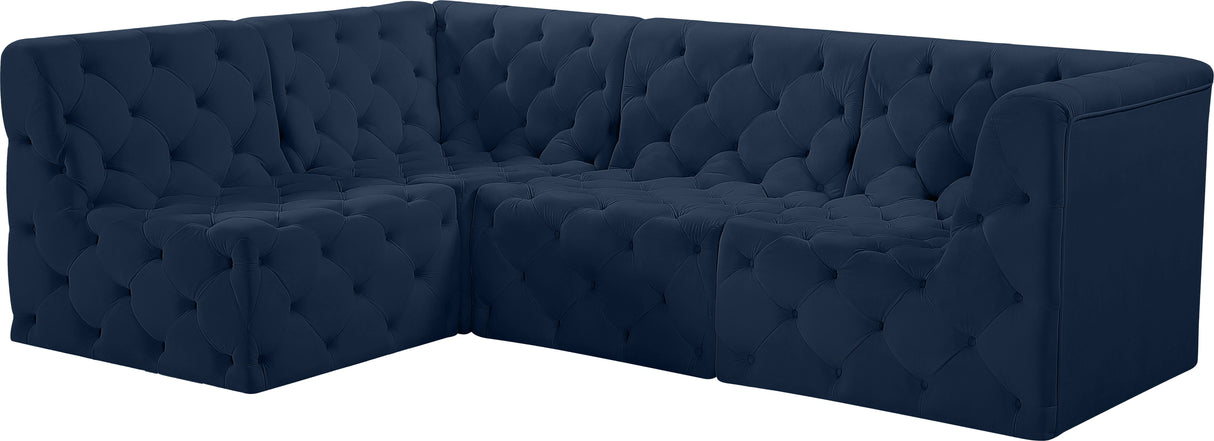 Tuft - Modular Sectional 4 Piece - Navy - Home Elegance USA