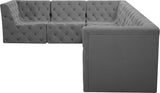 Tuft - Modular Sectional 6 Piece - Gray - Fabric - Home Elegance USA