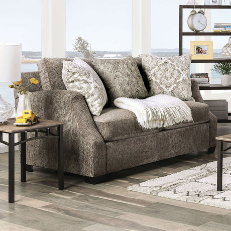 Laila - Sofa & Loveseat - Gray - Home Elegance USA