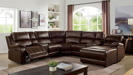 Jessi - Sectional - Brown - Home Elegance USA