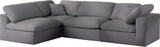 Serene - Cloud Modular Sectional 4 Piece - Grey - Fabric - Home Elegance USA