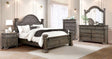 Pamphilos - Queen Bed & 1 Nightstand & Dresser & Mirror - Gray