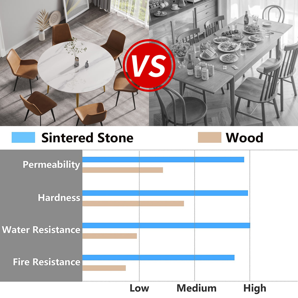 59.05"Modern man - made stone round golden metal dining table - position for 6 people - W1535S00007 - image - 9