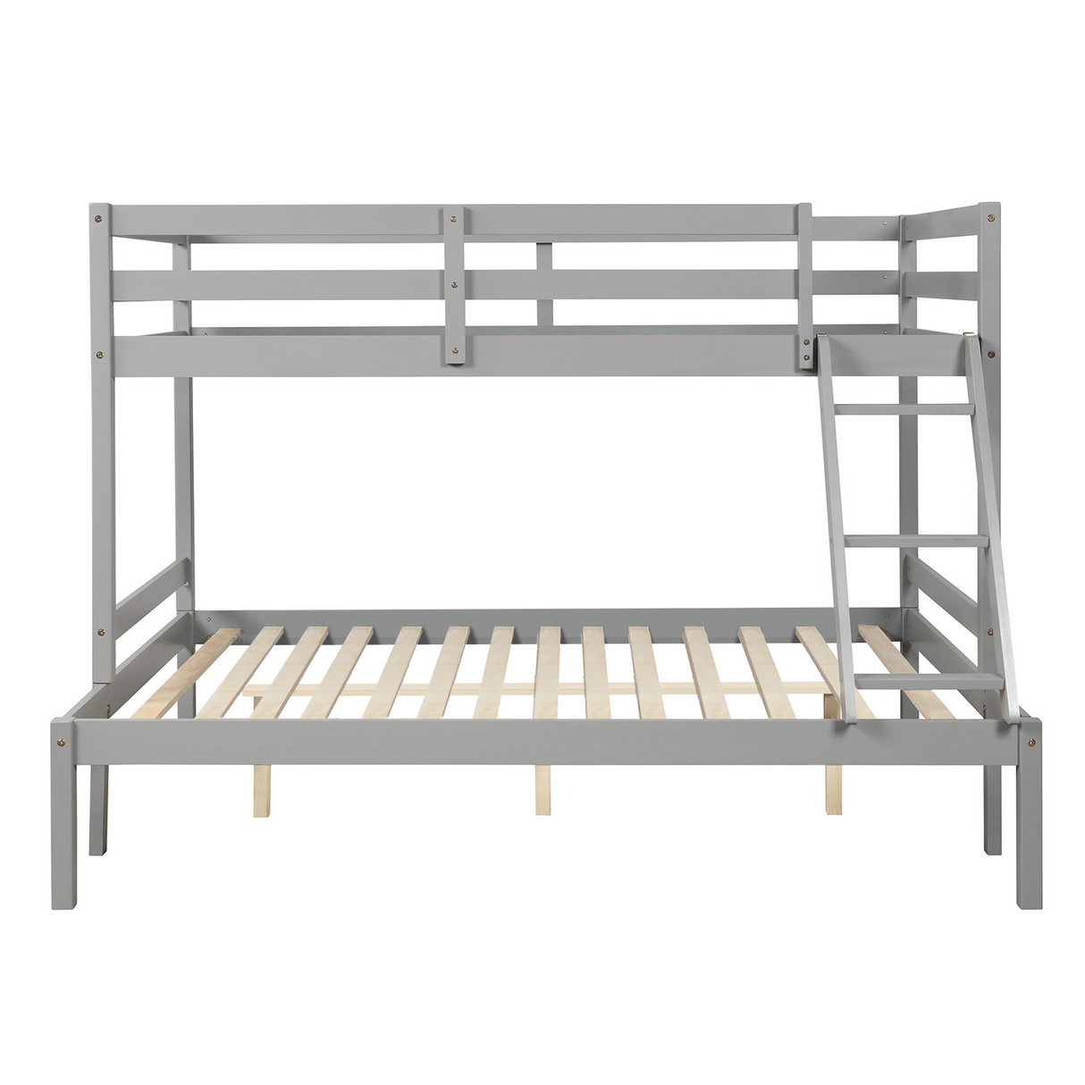 Twin over full bunk bed (Gray) ( old sku: WF193722AAE ) - Home Elegance USA