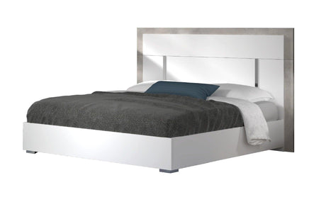 Ada Eastern King Bed In White Matt - 17448Ek | J&M | Home Elegance USA