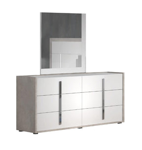 Ada Dresser With Mirror In White Matt - 17448Dm | J&M