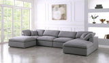 Serene - Cloud Modular Sectional 6 Piece - Grey - Home Elegance USA