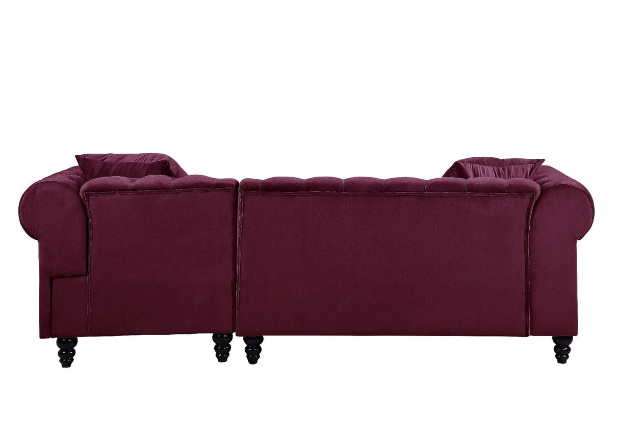 Adnelis - Sectional Sofa w/2 Pillows | Home Elegance USA