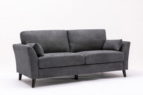 Damian Gray Velvet Fabric Sofa - B061S00606 - Home Elegance USA - 2