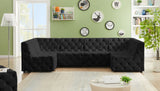 Tuft - Modular Sectional 6 Piece - Black - Modern & Contemporary - Home Elegance USA