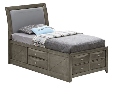 Glory Furniture Marilla G1505I-TSB4 Twin Storage Bed , Gray - Home Elegance USA