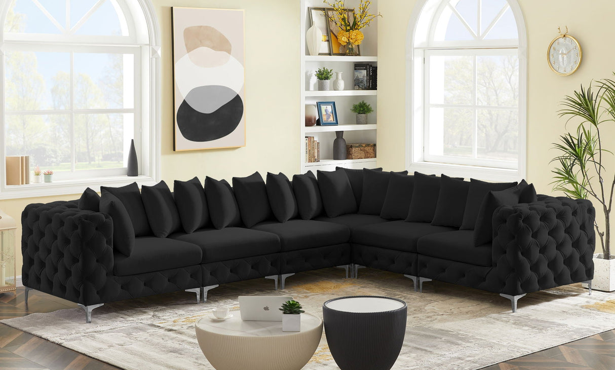 Tremblay - Modular Sectional 6 Piece - Black - Fabric - Home Elegance USA