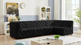 Tuft - Modular Sectional 5 Piece - Black - Fabric - Home Elegance USA