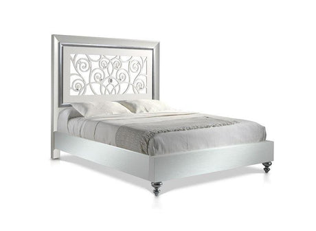 J&M Furniture - Alba Queen Bed In Silver - 176241-Q